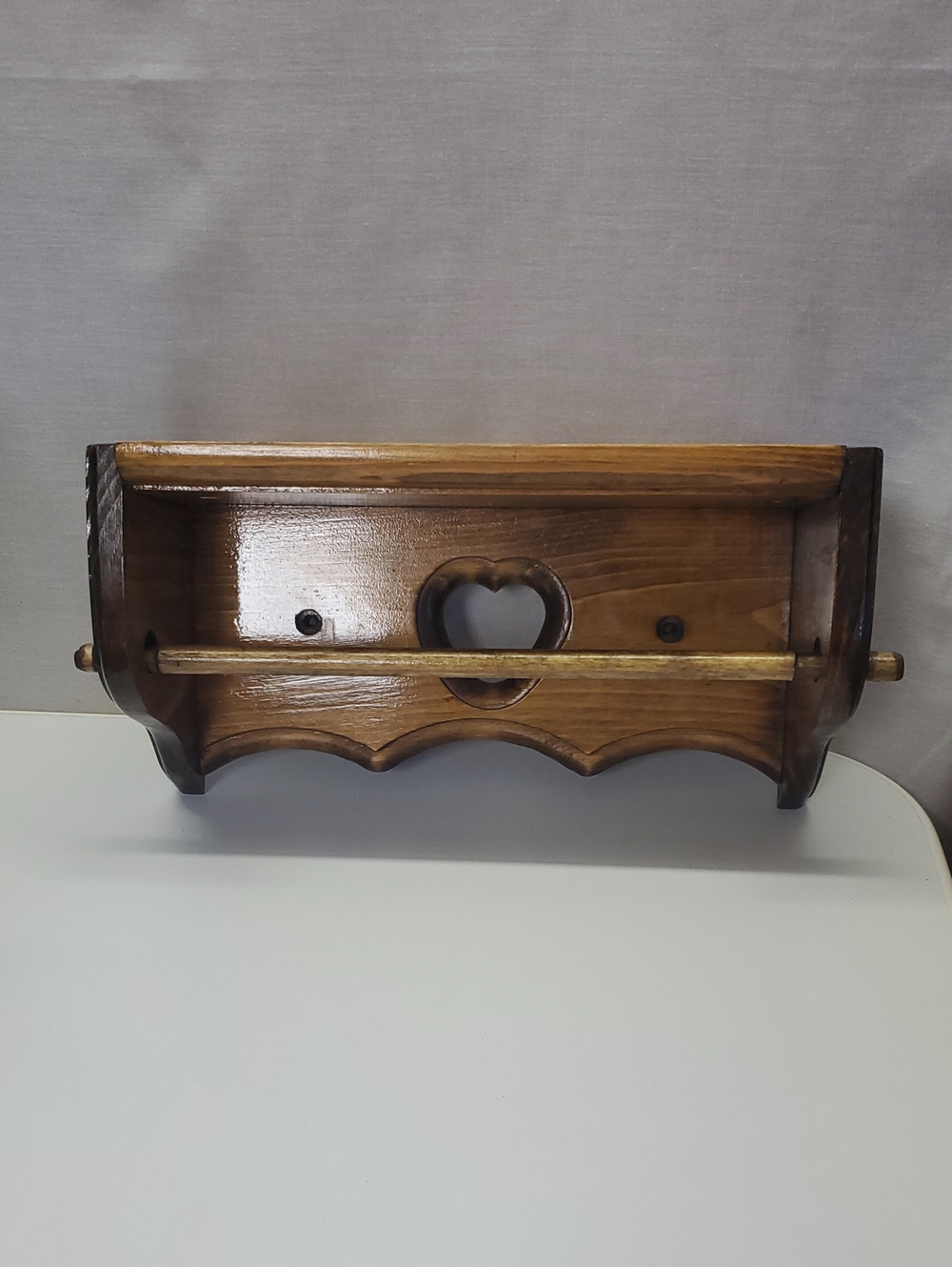 Hand Crafted Wooden Paper Towel Holder